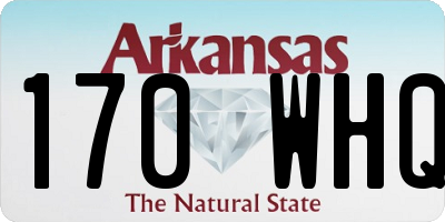AR license plate 170WHQ