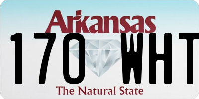 AR license plate 170WHT