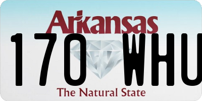 AR license plate 170WHU