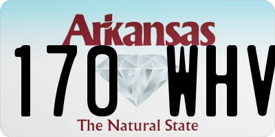 AR license plate 170WHV