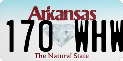 AR license plate 170WHW