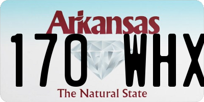 AR license plate 170WHX