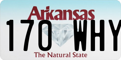 AR license plate 170WHY