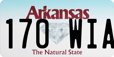 AR license plate 170WIA