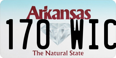AR license plate 170WIC