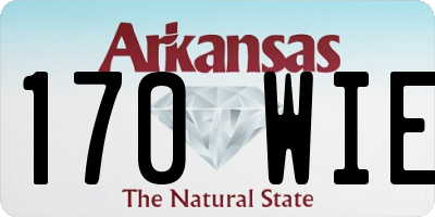 AR license plate 170WIE