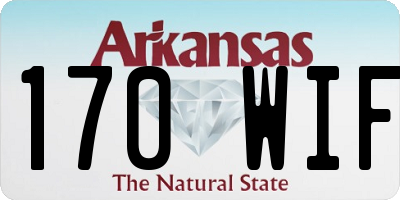 AR license plate 170WIF