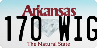 AR license plate 170WIG