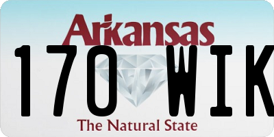 AR license plate 170WIK