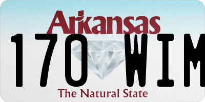 AR license plate 170WIM