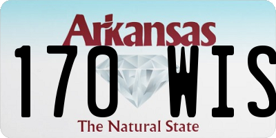 AR license plate 170WIS