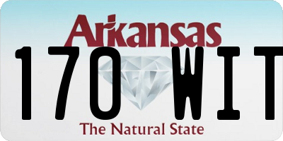 AR license plate 170WIT