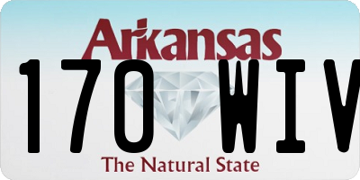 AR license plate 170WIV