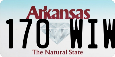 AR license plate 170WIW