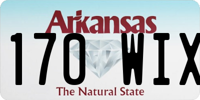 AR license plate 170WIX