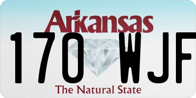 AR license plate 170WJF