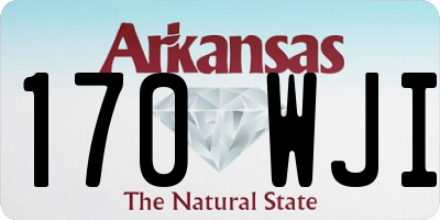 AR license plate 170WJI