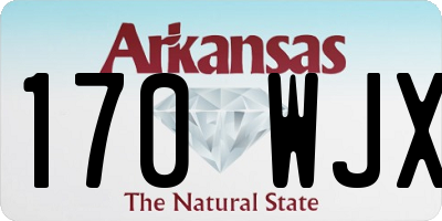 AR license plate 170WJX