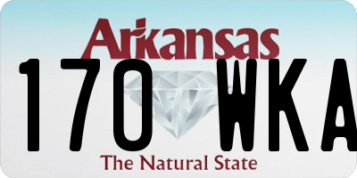 AR license plate 170WKA