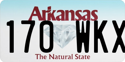AR license plate 170WKX