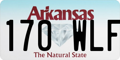 AR license plate 170WLF