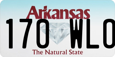 AR license plate 170WLO