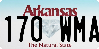 AR license plate 170WMA