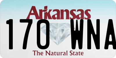 AR license plate 170WNA