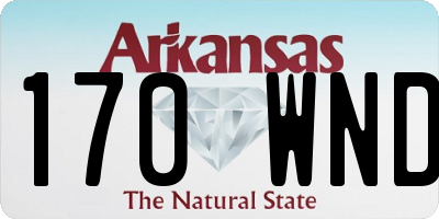 AR license plate 170WND