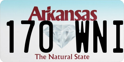 AR license plate 170WNI