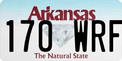 AR license plate 170WRF