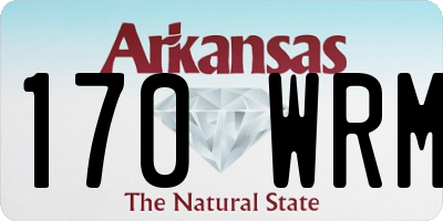 AR license plate 170WRM
