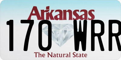 AR license plate 170WRR