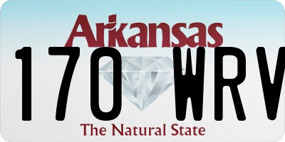 AR license plate 170WRV