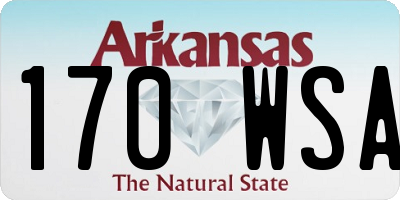 AR license plate 170WSA