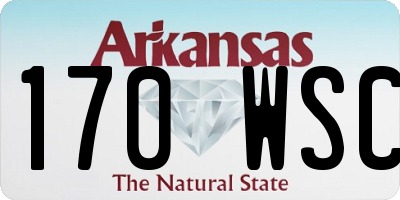 AR license plate 170WSC