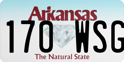 AR license plate 170WSG