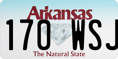 AR license plate 170WSJ