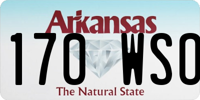AR license plate 170WSO
