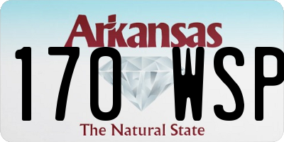 AR license plate 170WSP
