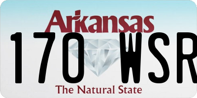 AR license plate 170WSR