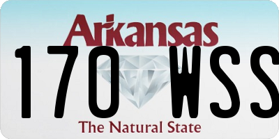 AR license plate 170WSS