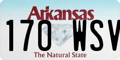 AR license plate 170WSV