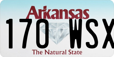 AR license plate 170WSX