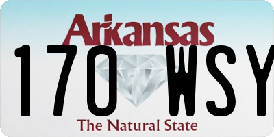 AR license plate 170WSY