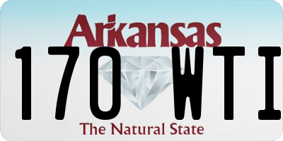 AR license plate 170WTI