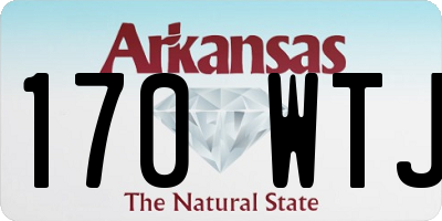 AR license plate 170WTJ