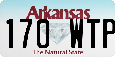 AR license plate 170WTP