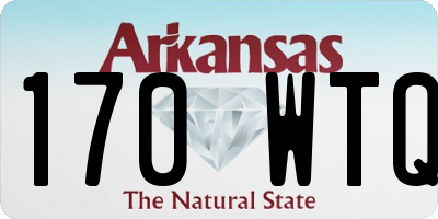 AR license plate 170WTQ