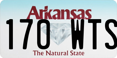 AR license plate 170WTS